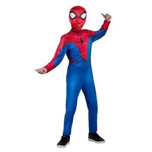 Kids Marvel Spider-Man Halloween Costume Jumpsuit with Mask - 12-14 Large